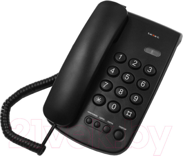 Изображение товара Проводной телефон Texet TX-241 (черный)