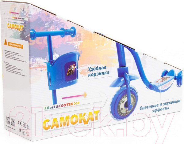 Изображение товара Самокат детский Полесье TJ-411-V(К) (красный)