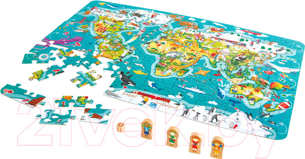Изображение товара Пазл Hape Карта мира / E1626-HP