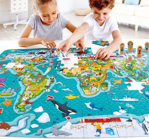 Изображение товара Пазл Hape Карта мира / E1626-HP
