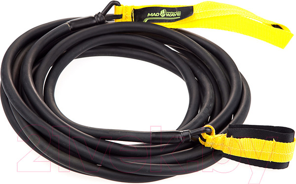Изображение товара Тренажер для плавания Mad Wave Long Safety Cord (2.2-6.3кг, желтый)