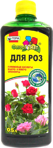 Изображение товара Удобрение ФлорГумат Для роз (500мл)
