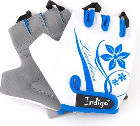 Изображение товара Велоперчатки Indigo Sport SB-01-8541 (XS, белый/голубой)