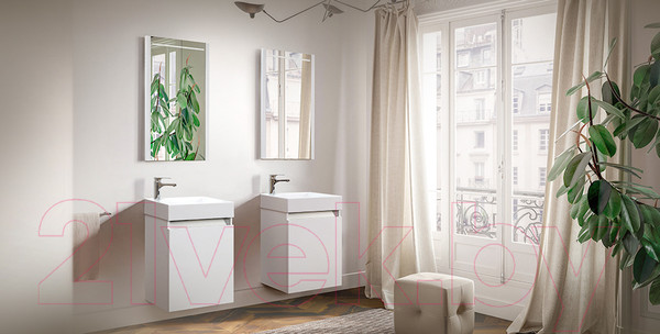 Изображение товара Тумба с умывальником Belux Темпо НП 50 (1, белый глянец)