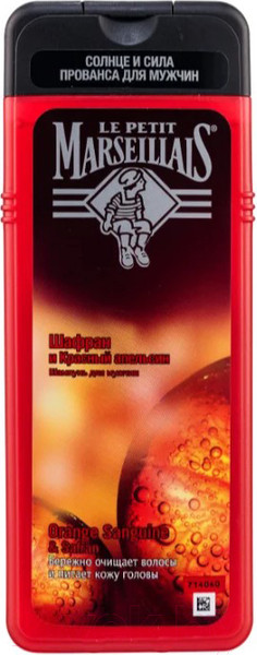 Изображение товара Шампунь для волос Le Petit Marseillais Шафран и красный апельсин (400мл)