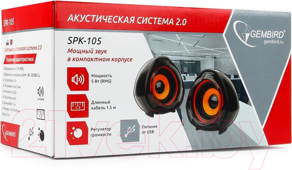 Изображение товара Мультимедиа акустика Gembird SPK-105