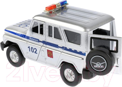 Изображение товара Автомобиль игрушечный Технопарк UAZ Hunter Полиция / HUNTER-P-SL