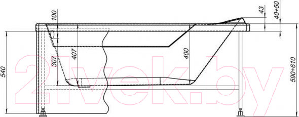 Изображение товара Экран для ванны Aquanet West/Nord/Largo 140 (243721)
