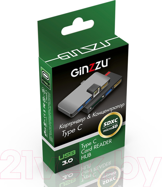 Изображение товара Картридер Ginzzu GR-867UB