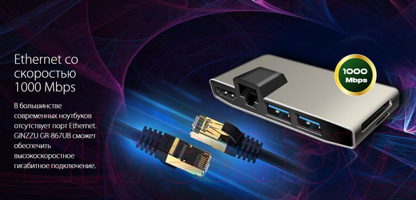 Изображение товара Картридер Ginzzu GR-867UB