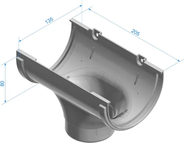 Изображение товара Воронка водосточная Docke Standard 120мм (зеленый)
