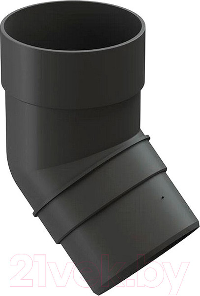 Изображение товара Колено трубы водосточной Docke Premium 45 градусов (графит)