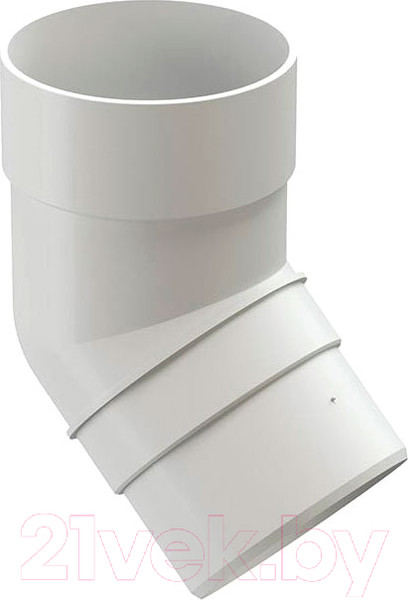 Изображение товара Колено трубы водосточной Docke Premium 45 градусов (пломбир)