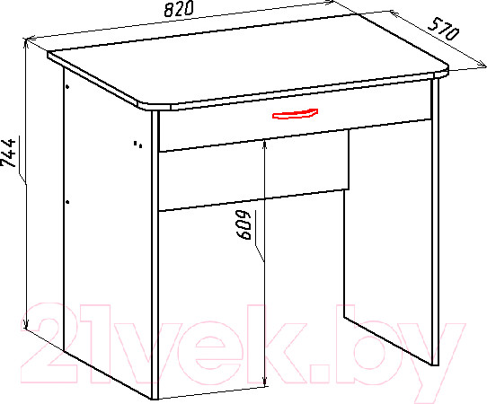 Изображение товара Письменный стол Мебель-Класс Форум (сосна)