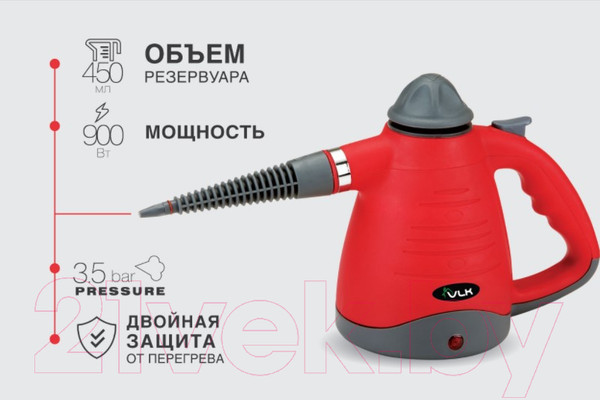 Изображение товара Пароочиститель VLK Sorento 4800 (черный/красный)