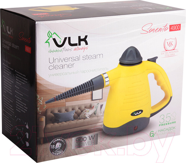 Изображение товара Пароочиститель VLK Sorento 4900 (черный/желтый)
