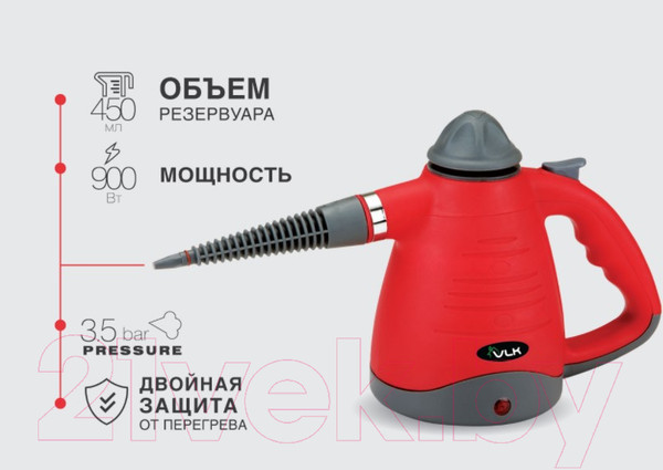 Изображение товара Пароочиститель VLK Sorento 4900 (черный/желтый)