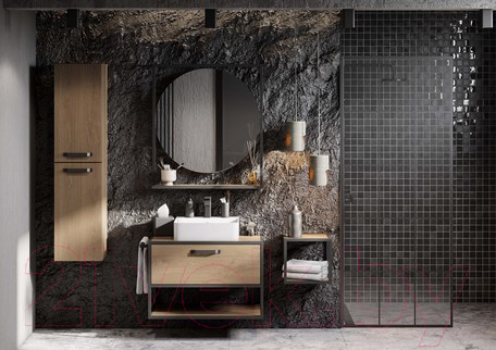 Изображение товара Тумба под умывальник Акватон Лофт Фабрик 80 (1A242401LTDY0)