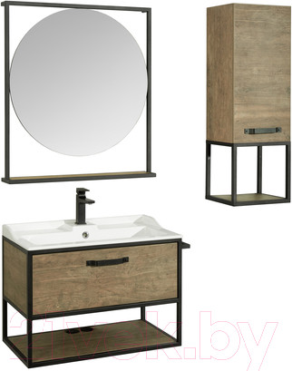 Изображение товара Тумба под умывальник Акватон Лофт Фабрик 80 (1A242401LTDY0)