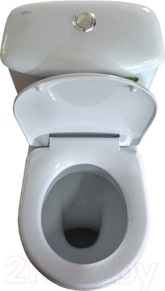 Изображение товара Унитаз напольный Оскольская керамика Суперкомпакт (белый, горизонтальный выпуск)