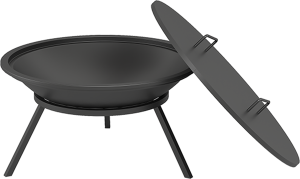 Изображение товара Чаша костровая Везувий Чугунная Fantastic (с треногой и крышкой)