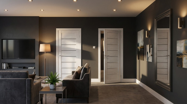 Изображение товара Дверь межкомнатная Юни Бона 01 90x200 (лиственица сибиу/стекло белое)