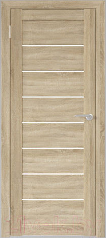 Изображение товара Дверь межкомнатная Юни Бона 01 70x200 (дуб сонома/стекло белое)