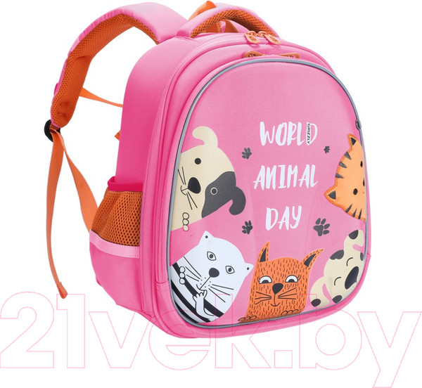 Изображение товара Школьный рюкзак Grizzly RAz-086-14 (розовый)