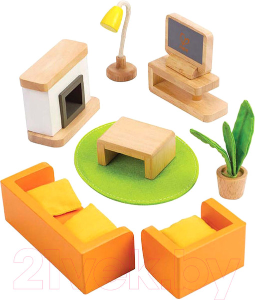 Изображение товара Комплект аксессуаров для кукольного домика Hape Гостиная / E3452-HP