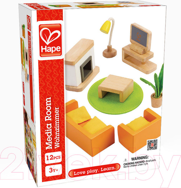 Изображение товара Комплект аксессуаров для кукольного домика Hape Гостиная / E3452-HP