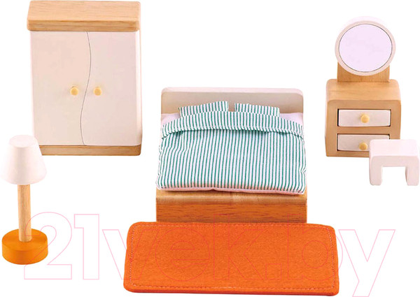 Изображение товара Комплект аксессуаров для кукольного домика Hape Спальня / E3450-HP