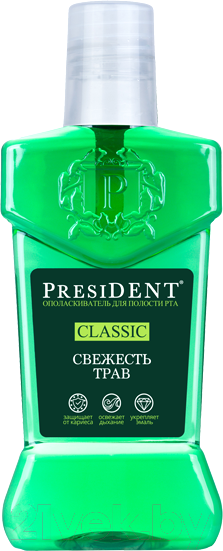 Изображение товара Ополаскиватель для полости рта PresiDent Classic свежесть трав (250мл)