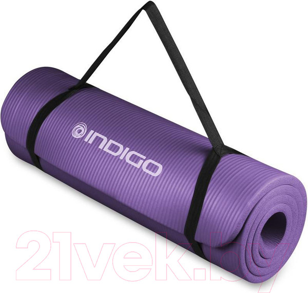 Изображение товара Коврик для йоги и фитнеса Indigo Sport NBR IN104 (сиреневый)