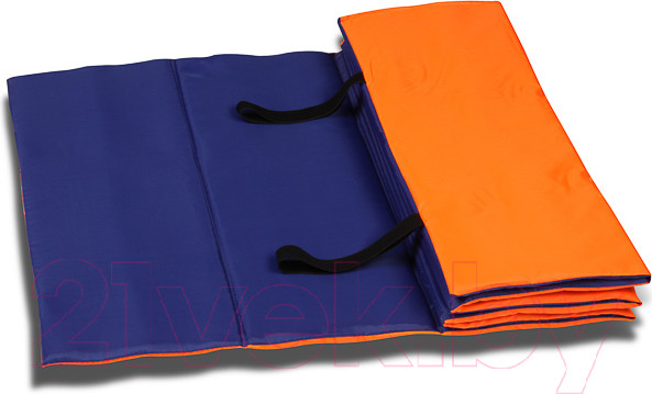 Изображение товара Коврик для йоги и фитнеса Indigo Sport SM-042 (оранжевый/синий)