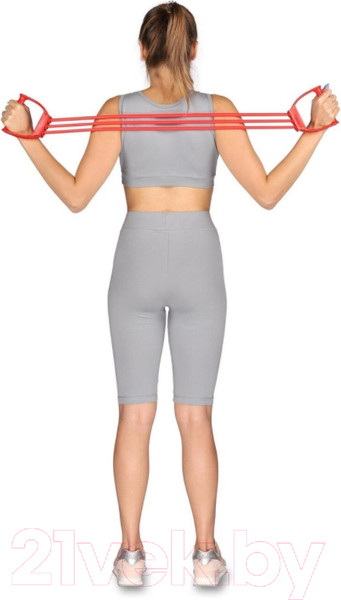 Изображение товара Эспандер Indigo Sport Плечевой Latex Medium SM-073 (красный)