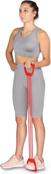 Изображение товара Эспандер Indigo Sport Плечевой Latex Medium SM-073 (красный)