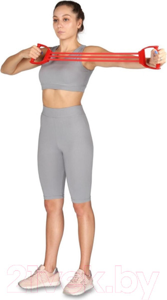 Изображение товара Эспандер Indigo Sport Плечевой Latex Medium SM-073 (красный)