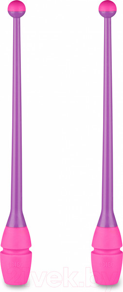 Изображение товара Булавы для художественной гимнастики Indigo Sport IN017 (фиолетовый/розовый)