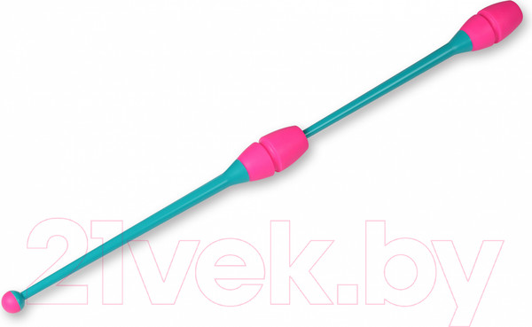 Изображение товара Булавы для художественной гимнастики Indigo Sport IN017 (бирюзовый/розовый)