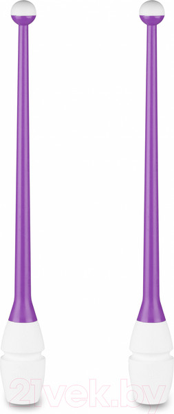 Изображение товара Булавы для художественной гимнастики Indigo Sport IN017 (фиолетовый/белый)