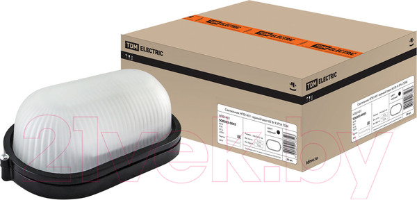 Изображение товара Светильник ЖКХ TDM НПБ1401 60Вт IP54 (черный, овал)