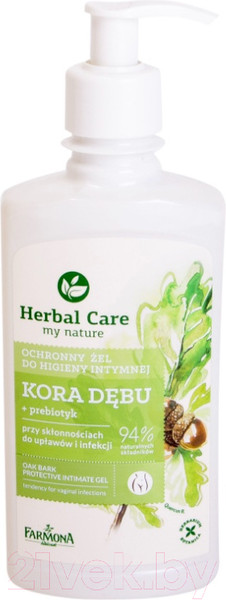 Изображение товара Гель для интимной гигиены Farmona Herbal Care Кора Дуба защитный (330мл)