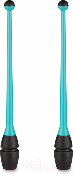 Изображение товара Булавы для художественной гимнастики Indigo Sport IN017 (бирюзовый/черный)