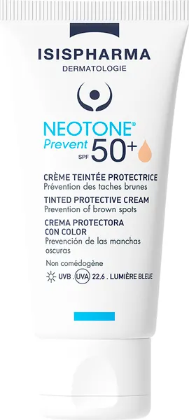 Крем для лица ISISPHARMA Neotone Prevent SPF50+ тон light  (30мл)