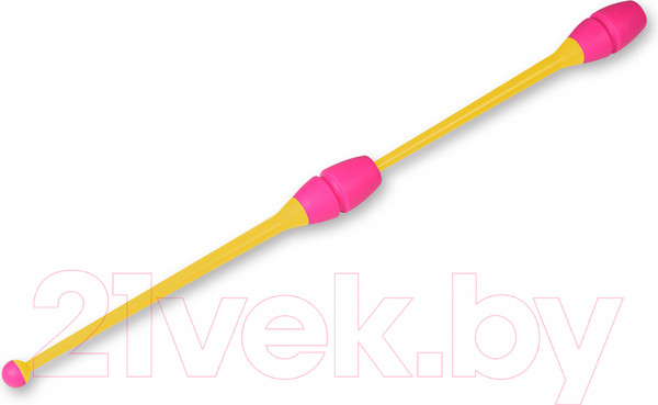 Изображение товара Булавы для художественной гимнастики Indigo Sport IN017 (желтый/розовый)