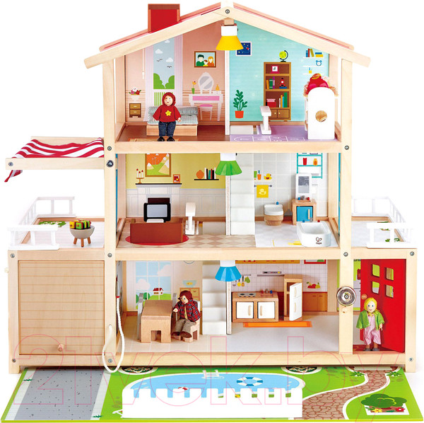 Изображение товара Кукольный домик Hape Семейный особняк / E3405-HP