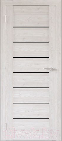 Изображение товара Дверь межкомнатная Юни Бона 01 70x200 (лиственица сибиу/стекло черное)