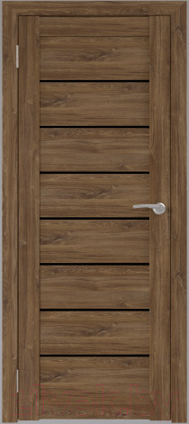 Изображение товара Дверь межкомнатная Юни Бона 01 70x200 (дуб стирлинг/стекло черное)