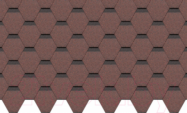 Изображение товара Черепица Docke Pie Standard Сота Красный (упаковка)