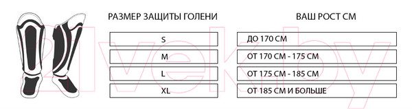 Изображение товара Защита голень-стопа для единоборств RSC RSC001 (XS, синий)